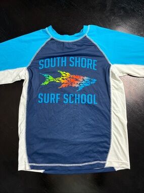 OP Youth XL Rash Guard Blue & Black